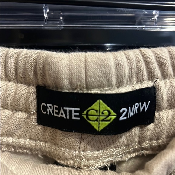 CREATE 2MRW Beige Joggers with Brown Patterns - Picture 5 of 8